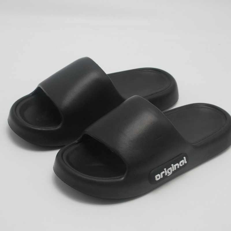 GRS Summer/Spring 4CM softer Rubber EVA  Pillow Slide Sandal Customizable Logo Design Breathable Cloud Feeling cushion sandal