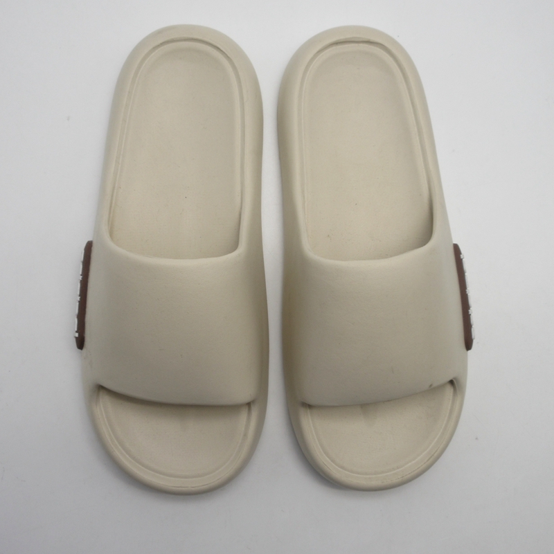 GRS Summer/Spring 4CM softer Rubber EVA  Pillow Slide Sandal Customizable Logo Design Breathable Cloud Feeling cushion sandal