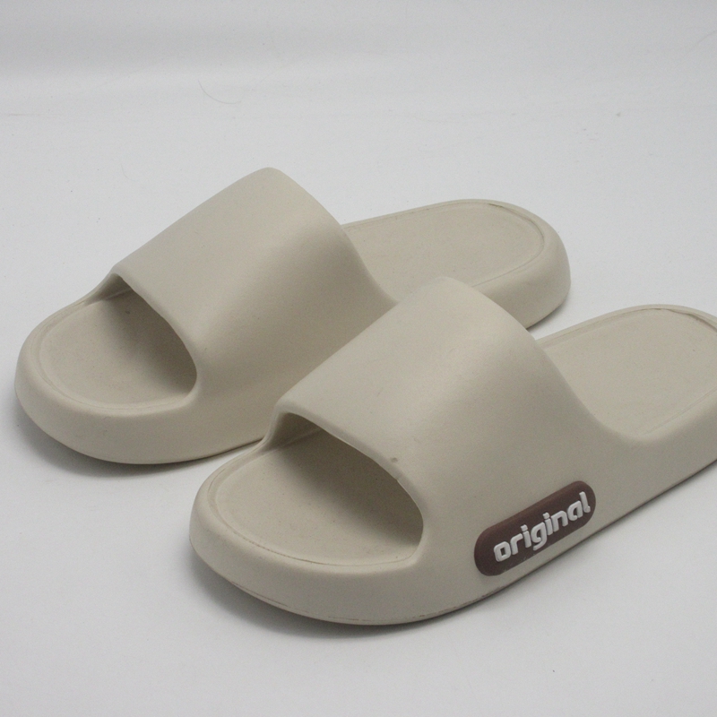 GRS Summer/Spring 4CM softer Rubber EVA  Pillow Slide Sandal Customizable Logo Design Breathable Cloud Feeling cushion sandal